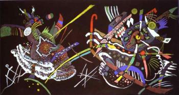 Wassily Kandinsky : Draft for Mural In The Unjuried Art Show, Wall B
